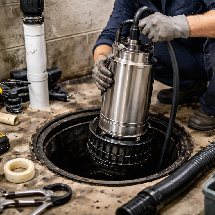 Sump pump repair and installation in Bracebridge